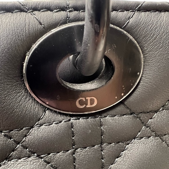 Christian Dior Lady Cannage So Black Large ultramatte calfskin - Picture 6 of 10